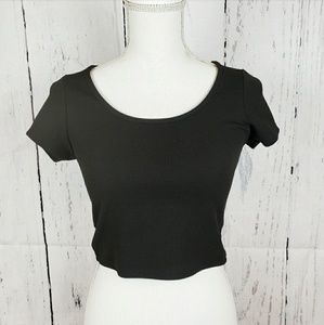 Cacia | Black crop top